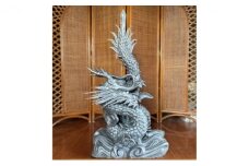 [№5258-0691]瓦細工師手作り【俱利伽羅龍】
