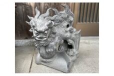 [№5258-0694]瓦細工師手作り　【玉乗り唐獅子】