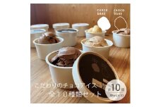 [№5258-0898]【レビューCP対象商品】チョコレート専門店 こだわりの 濃厚チョコレート アイスクリーム 10種類 詰合せ 各95ml×10個 ギフト カップアイス チョコレート チョコアイス ショコラ 濃厚 スイーツ 内祝 お菓子 スイーツセット デザート ひんやりスイーツ