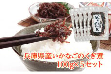 [№5258-1003]兵庫県産 いかなごのくぎ煮 100g×5セット