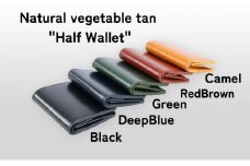 [№5258-8083]1098 Half Wallet Red Brown