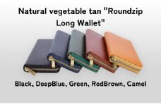 [№5258-8096]1101 Roundzip Long Wallet Deep Blue