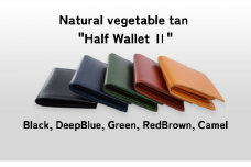 [№5258-8100]1102 Half Wallet ⅡBlack