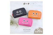 [№5258-8953]1172【通しマチ/モンスターポーチLAERGE/全20色】毎日の相棒♪定番/通しマチ仕様のふっくらモンスターマルチポーチ レディース 化粧ポーチ コスメ 大容量 マルチ 大きめ 機能的 プレゼント トラベル　ピンク