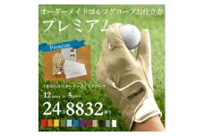 オーダーメイドゴルフグローブお仕立券＜プレミアム＞ベースカラー:ベージュ【1516043】