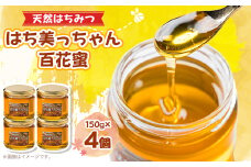 天然はちみつ「はち美っちゃん」　百花蜜　150g×4個【1590820】