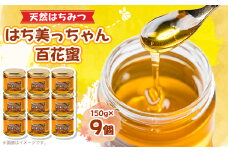 天然はちみつ「はち美っちゃん」　百花蜜　150g×9個【1590823】