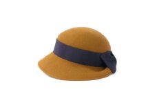 夏に大人気のハットを冬仕様でリニューアル！ウールハマグリハット[ 帽子 18AWN-004 ]　イエロー