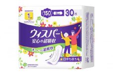 ウィスパー 安心の超吸収 吸水ケア 尿もれパッド 150cc 30枚入 2パック