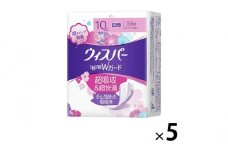 ウィスパー 1枚2役Wガード 吸水ケア パンティーライナー 38枚入 5パック