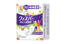 ウィスパー 安心の超吸収 吸水ケア 尿もれパッド 300cc 22枚入 2パック