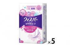 ウィスパー 1枚2役Wガード 女性用 吸水ケア 3cc 40枚入 5パック
