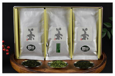日本茶詰合せ（朝宮煎茶・上宇治田原煎茶・抹茶入り玄米茶） お茶 茶葉 緑茶 煎茶 玄米茶 国産 お取り寄せ 飲み比べ ギフト 贈り物 手土産 飲料 ドリンク 飲料類 [№5275-0122]