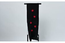帯揚げ　黒地に赤の絞り　輪出し　しぼり柄　りんだし　帯上げ　着物に [№5275-0237]