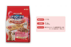 グラン・デリ ふっくら仕立て 10歳以上用 鶏ささみ・ビーフ・緑黄色野菜・小魚・チーズ・角切りビーフ粒入り 1.6kg×4袋 ペットフード ドッグフード 犬のごはん 犬用フード 犬 ペット ソフト ユニ・チャーム ペット ユニ・ケアー [№5275-0459]