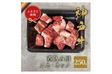 【和牛セレブ】 神戸牛 煮込み用（ スネ  ・ ネック ） 250g　煮込 煮込み 牛肉 肉 神戸ビーフ 神戸肉 兵庫県 伊丹市[№5275-0591]
