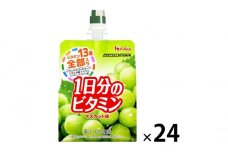 ハウスウェルネスフーズ　PERFECTVITAMIN 1日分のビタミンゼリー マスカット 24個　パーフェクトビタミン ゼリー飲料 [№5275-0613]