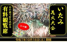 第45回いたみ花火大会(令和7年10月18日開催）有料観覧席【シート席】 イベント お出かけ 関西 兵庫県 伊丹市 伊丹 花火大会[№5275-0720]