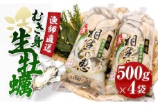 ★先行予約★むき身 生牡蠣500gx4【漁師直送！】