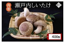 【有機】深山農園の 瀬戸内しいたけ ～肉厚で、大きく、ジューシー～400g