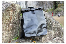 「防水革背負袋」　Waterproof leather  Backpack　（クロ）