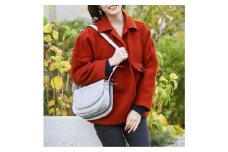 豊岡鞄　TUTUMU スエード FLAP MINI（S4001）ミックスグレー