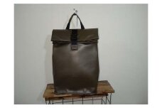 「防水革背負袋」　Waterproof leather  Backpack（カーキ）