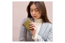 【豊岡財布】anti-mode style OLIVE Compact Wallet（AW700）オリーブ