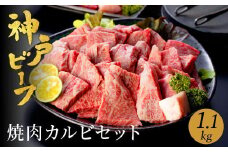 神戸牛 食べ比べ 焼肉セット 合計1.1kg【肩・モモ 600g+切り落とし牛カルビ 500g】/ 焼肉用 牛肉 切り落とし 牛 肉 焼肉 肩 モモ 赤身 黒毛和牛 霜降り 国産牛 焼き肉 カルビ 神戸ビーフ TYY3 太田牧場【但馬牛太田家】