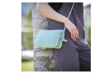 豊岡鞄　TUTUMU スエード Osanpo Wallet（S3101）ミント