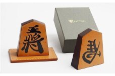 牛革製　将棋飾り駒（書き駒）大　522007（王将）