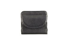 豊岡工房　牛革コンパクト財布（3903）ブラック