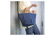 豊岡鞄　トートバッグS（ネイビー）TUTUMU Marche mini（S1800　24-145）