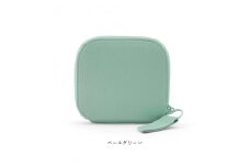豊岡財布　ラウンドミニウォレット　CITE-006（ペールグリーン）