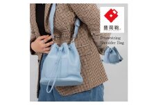豊岡鞄　ドローストリングショルダー　CITG-021　サックス