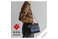 豊岡鞄アートフィアー牛革撥水ダレスショルダーBK21-103ネイビー