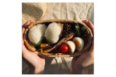 【伝統工芸品】飯行李「むすぶ」Mサイズ / 伝統工芸品 柳行李 豊岡杞柳細工 弁当箱 お弁当 行楽