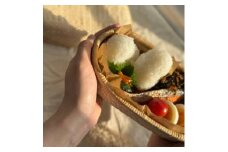 【伝統工芸品】飯行李「むすぶ」Lサイズ / 伝統工芸品 柳行李 豊岡杞柳細工 弁当箱 お弁当 行楽