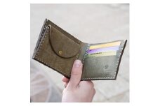 豊岡財布 Haaki Leather 二つ折財布 HLW301 グリージオ（HLW301）