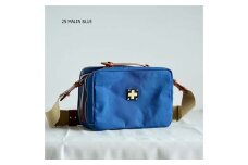 木の庄帆布 キャンバスゴルフラウンド カートラック ショルダーバッグ（マリンブルー）/ Kinosho TRANSIT Bon Voyage CART LUCK BAG18merci ゴルフ ラウンドバッグ カバン 鞄 メンズ レディース ブルー 青