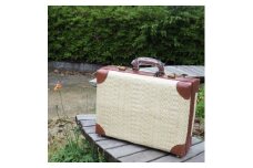 【伝統工芸士作】　行李アタッシュケース（小）赤茶