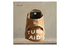 木の庄帆布 【CLUBER BASE クラバーベース】CLUBER BASE “TURF AID“ BAGターフエイドバッグ／砂袋／目土袋（キャメル）