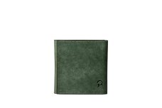 本革製三つ折り財布(ショルダーベルト付き)(グリーン)/ イタリア製 本革 革 財布 三つ折り財布 高級 おしゃれ サイフ さいふ メンズ レディース グリーン 緑色 ラフトレザーズ 