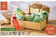 旬の新鮮なお野菜を産地直送！ベジプラ特選 旬の野菜セット【定期便：4回　春(5月)・夏(7月)・秋(11月)・冬(1月) 】 / 野菜 詰め合わせ セット 野菜セット 新鮮 ギフト やさい 苦みが少ない 甘みが強い Veggie de＋