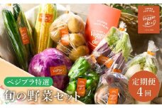旬の新鮮なお野菜を産地直送！ベジプラ特選 旬の野菜セット【定期便：4回　春(5月)・夏(7月)・秋(11月)・冬(1月) 】 / 野菜 詰め合わせ セット 野菜セット 新鮮 ギフト やさい 苦みが少ない 甘みが強い Veggie de＋