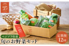 旬の新鮮なお野菜を産地直送！ベジプラ特選 旬の野菜セット【定期便：12回　毎月お届け】 / 野菜 詰め合わせ セット 野菜セット 新鮮 ギフト やさい 苦みが少ない 甘みが強い Veggie de＋