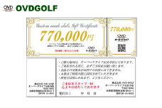 ゴルフ フィッティング + カスタムクラブ チケット 770,000円分 / クーポン券 ゴルフクラブ 制作 取扱いブランド多数 EPON RODDIO MAKINO クラブフィッター オーダーメイド OVD GOLF