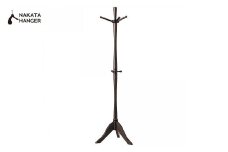 ナカタハンガー John Pole Hanger ジョン・ポールハンガー / ポール ハンガー 高さ 175cm スモークブラウン 木製 中田工芸 ハンガーフック 帽子掛け 洋服掛け 収納 スリム シンプル モダン インテリア 家具 おしゃれ 高級 クローク オフィス レストラン