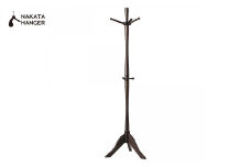 ナカタハンガー John Pole Hanger ジョン・ポールハンガー / ポール ハンガー 高さ 175cm スモークブラウン 木製 中田工芸 ハンガーフック 帽子掛け 洋服掛け 収納 スリム シンプル モダン インテリア 家具 おしゃれ 高級 クローク オフィス レストラン