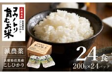 減農薬 パックライス 48個 (200ｇ24食入り×2箱) / 特別栽培米 パックご飯 コウノトリ育むお米 米 コシヒカリ お米 ごはん レンチン ご飯 白米 非常食 長期保存 備蓄 電子レンジ ライス ご飯パック
